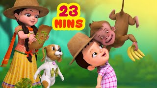 जंगली जानवरों का गीत  Wild Animals Song  Hindi Rhymes for Children  Infobells [upl. by Stronski908]