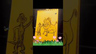 Timon and Pumbaa From The Lion King  Pencils Sketch shorts [upl. by Darice]