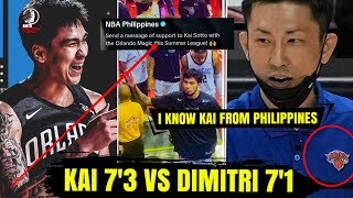 MAGKAKAPAGPASIKAT na si KAI SOTTO sa Japanese Coach ng New York Knicks  Kai 73 vs Dimitri 71 [upl. by Ailadi]