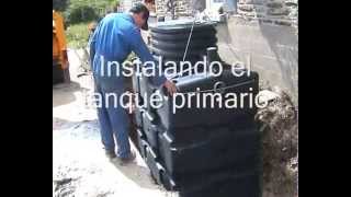 Instalación de una depuradora de aguas residuales sin electricidad BIOROCK [upl. by Anaiek]