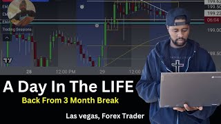 Day In The Life 40  3 Month Break Back Focused  Las Vegas Forex Trader [upl. by Iemaj138]