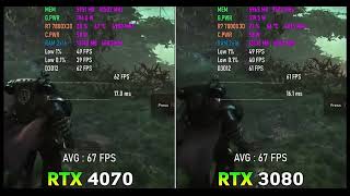 RTX 3080 vs RTX 4070 Warhammer Space Marine 1440p Ultra [upl. by Crockett]