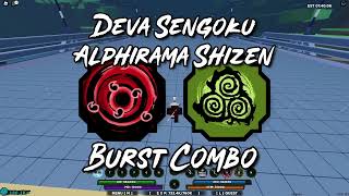 Deva Sengoku and Alphirama Shizen Combo  Shindo Life [upl. by Shanta263]