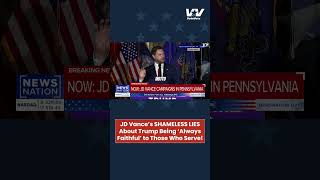 WE CALL IT OUT JD Vance’s SHAMELESS LIES About Trump Being ‘Always Faithful’ to Those Who Serve [upl. by Kreiner]