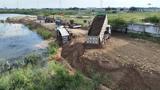 Epic Fail DONGFENG TRUCKS CAUGHT IN WILDEST ACCIDENTS WHILE DELIVERING SAND [upl. by Moses]