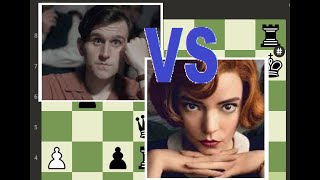 Beth Harmon vs Harry Beltik Netflixs Queens Gambit [upl. by Idnar]