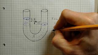 Physik JS Schwingung im U Rohr [upl. by Lyreb]