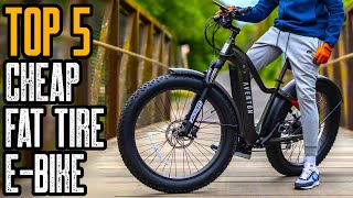 TOP 5 CHEAP FAT TIRE ELECTRIC BIKES ON AMAZON [upl. by Azile662]