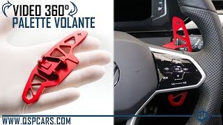 Leve Paddle Cambio Al Volante per Volkswagen Colore Rosso Prodotto QSPCARS Visto fra le mani [upl. by Mirabella]