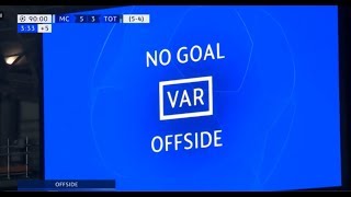 VAR 905 min  Sterling  Machester City vs Tottenham [upl. by Assetal]