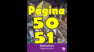 Telesecundaria mate 2do pags 50 y 51 full para todos [upl. by Lehcem]