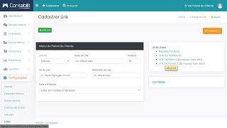 CRM Contábil  Links no Painel do Cliente 5 [upl. by Huckaby]