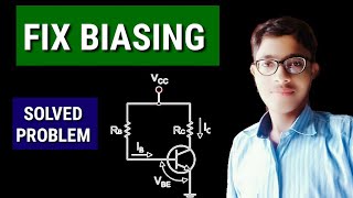 BJT BIASING  Fix biasing  solved problem  output characteristics  Electronic devices analysis [upl. by Ji618]