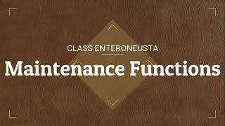 Maintenance Functions  Class Enteropneusta Acornworms  Zoology C l Ch 1BScPart 2Pak Botanist [upl. by Beata637]