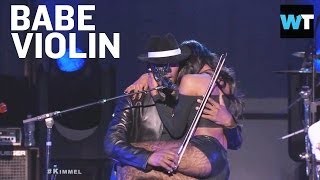 R Kelly Plays Woman Violin On Jimmy Kimmel  Whats Trending Now [upl. by Ativla]