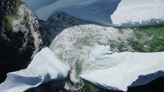 4K Raw drone footage of Newfoundland iceberg part 4 of 10 [upl. by Vacla]