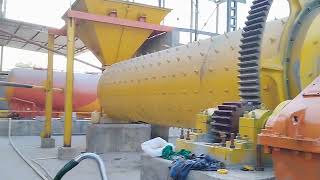 Ball mill Grinder sand baseaac Mortar plantPLCGrinding media [upl. by Ainatit]