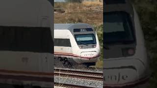 RENFE ALVIA S121 passing at 250kph railway highspeedtrain train alvia renfe [upl. by Atsilac408]