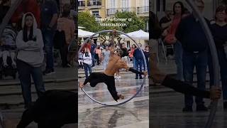 Street Performer at ValenciaSpain spain holiday [upl. by Josselyn879]