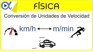 CONVERSIÓN DE UNIDADES DE VELOCIDAD kmh a mmin y mmin a kmh [upl. by Magel]