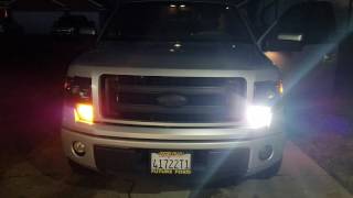 2013 F150 Diode Dynamics switchback turn signal comparison to stock [upl. by Giorgia]