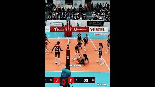 Ayçin Akyol😲 Heres The Real Monster Block volleyball [upl. by Lot]