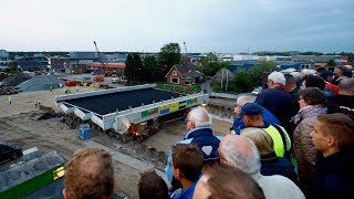 Timelapse inrijden tunneldek Harselaartunnel [upl. by Vandyke]