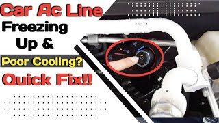 ac line freezing up on car Solved  Top Cause of ac Line Freezing up amp fix [upl. by Eceerehs]