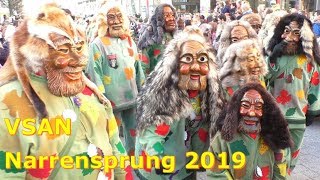 🥳🎉 Fasnacht in Bad Säckingen Großer Narrensprung der VSAN I 55 Min 🎺🥁 [upl. by Arres]