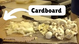 SeasideMark Using Cardboard as a Chopping Board [upl. by Gnaht177]