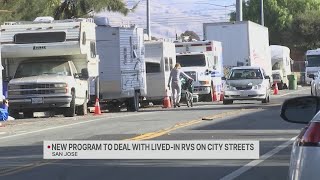 New program to deal with livedin RVs on San Jose streets [upl. by Ethyl]