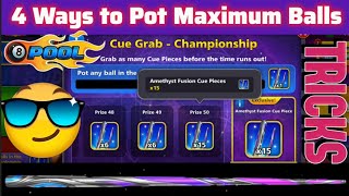 Pot Maximum Balls in any Balls Pot Event 8 Ball Pool Amethyst Cue Grab Event [upl. by Anayt851]