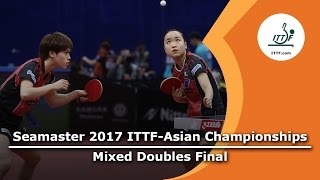 2017 ITTFAsian Championships Mixed Doubles Final [upl. by Balf]