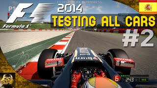 F1 2014  Catalunya Hot Laps  All Cars Comparison 2 [upl. by Yelkao]