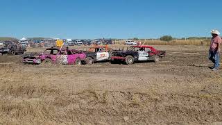 Moosomin First Nation Demolition Derby 2024 Heat 2 [upl. by Horton]