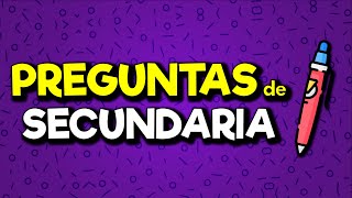 60 PREGUNTAS de SECUNDARIA FÁCILES 🔥🔥 preguntas de cultura general [upl. by Liatrice]