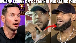 Kwame Brown Viciously ATTACKED For Criticizing LeBron ESPN JJ Redick amp LeBron James Pod MUST SEE [upl. by Senhauser365]