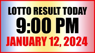 Lotto Result Today 9pm Draw January 12 2024 Swertres Ez2 Pcso [upl. by Gilson273]