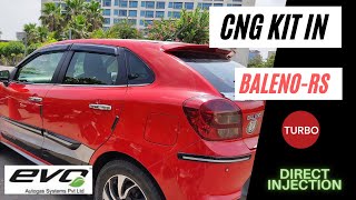 Best CNG kit in Baleno RS Turbo Direct Injection  Turbo GDI CNG Kits TSI car CNG solution [upl. by Alamak]