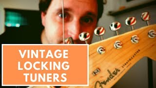 GOTOH Vintage Locking Tuner Heads review [upl. by Gowrie]