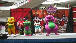 Barney Magical Christmas Performance Oh Christmas Tree Song [upl. by Hildegaard]