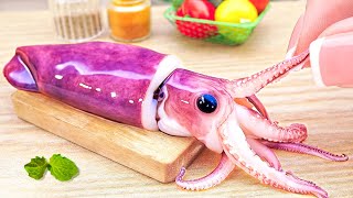 Learn How To Cook Best Of Miniature Squid Recipes 🐙 Miniature Sea Food Cooking Recipes 🐙 [upl. by Odlavso]