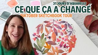 J’ai peint chaque jour pendant un mois  voici ce que j’ai appris 🎨✨  sketchbook tour [upl. by Atikehs]