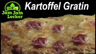 Kartoffelgratin mit Wirsing und Schinken  Rezept zum kochen [upl. by Aneekas]