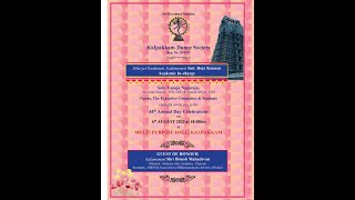 Kalpakkam Dance Society  44th Annual Day Celebration Live [upl. by Cohby30]