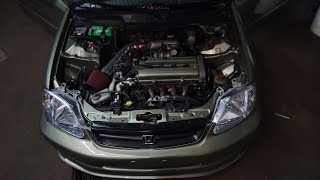 1998 B SERIES EK HONDA CIVIC EX COUPE HDAY PREP PART 1 2023 [upl. by Essile530]