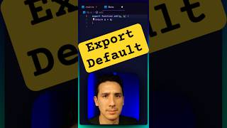 Export Default in JavaScript javascript javascripttutorial coding programming [upl. by Kinata]