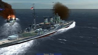 Renown and Repulse Vs Bismarck  Atlantic Fleet [upl. by Alejna]