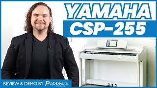 Yamaha CSP255 Clavinova Digital Piano  Buyers Guide and Playing Demonstration  Popplers Music [upl. by Araihc]