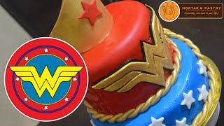 WONDER WOMAN CAKE  Ep 23  Mortar amp Pastry [upl. by Ylicec]